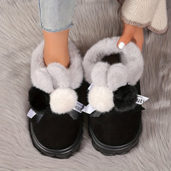 Bottes Fluffy Lila