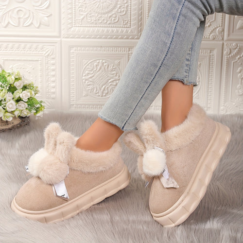 Bottes Fluffy Lila