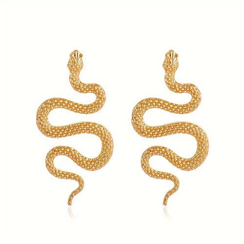 Elodie's Retro Snake Earrings