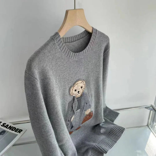 Ava's Spring Cashmere Ralph Bear Knit Pullover