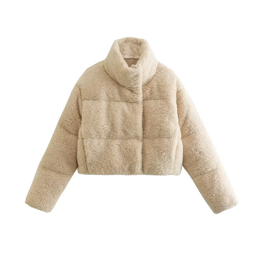 Manteau Nuage : Manteau Court en Laine de Mouton pour Femme