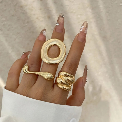 Zoe's Irregular Metal Split Ring